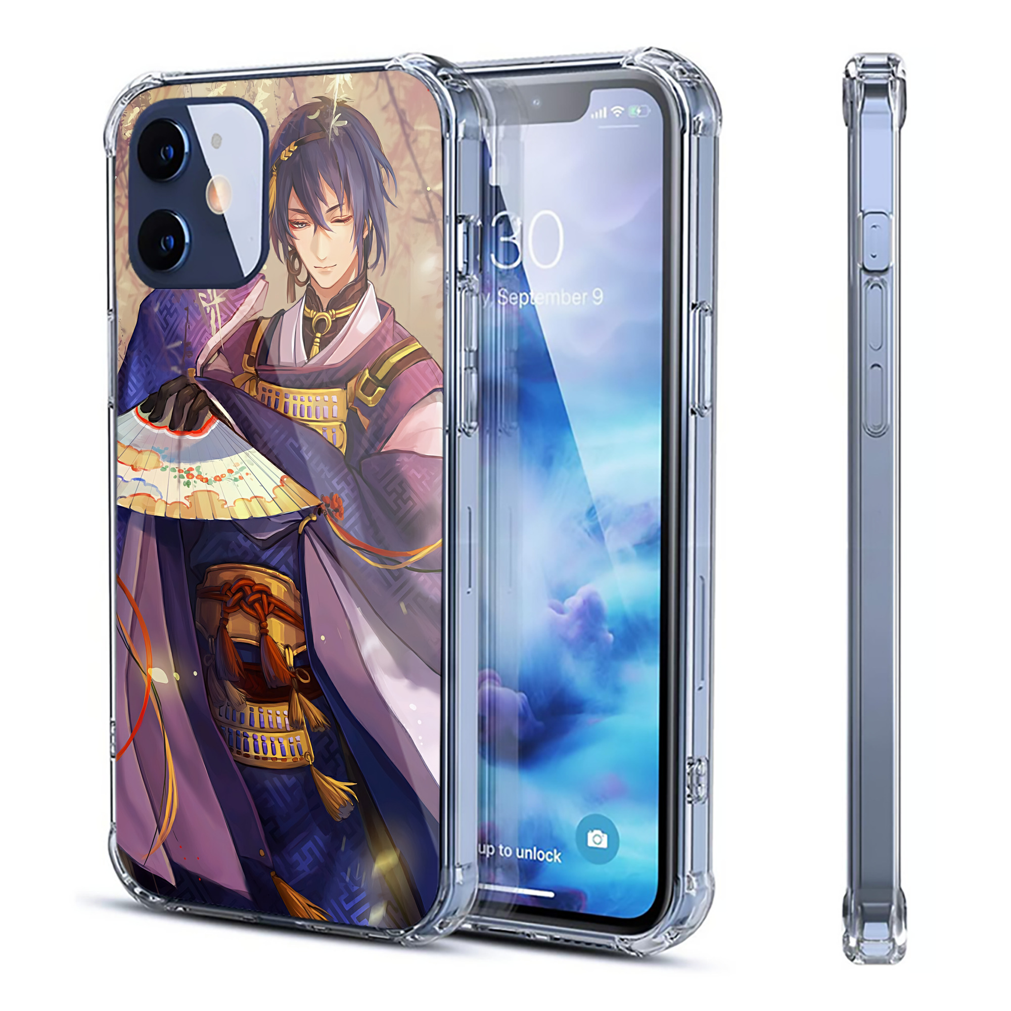 （画像用） 刀剣乱舞 Touken Ranbu 【iPhone 12シリーズ対応】透明スマホケース（クリアソフトケース）